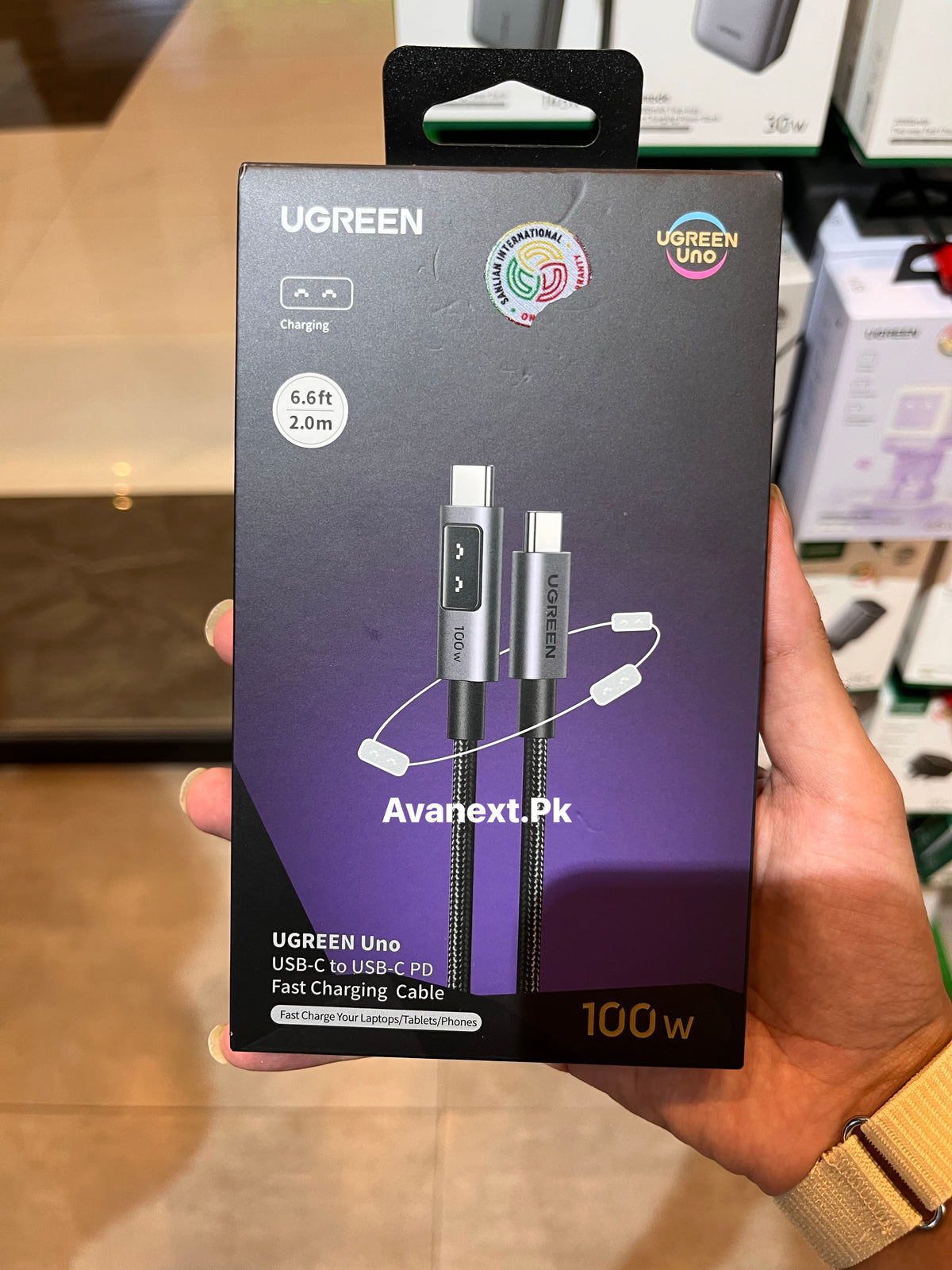 UGREEN Uno L509 100W USB-C cable front