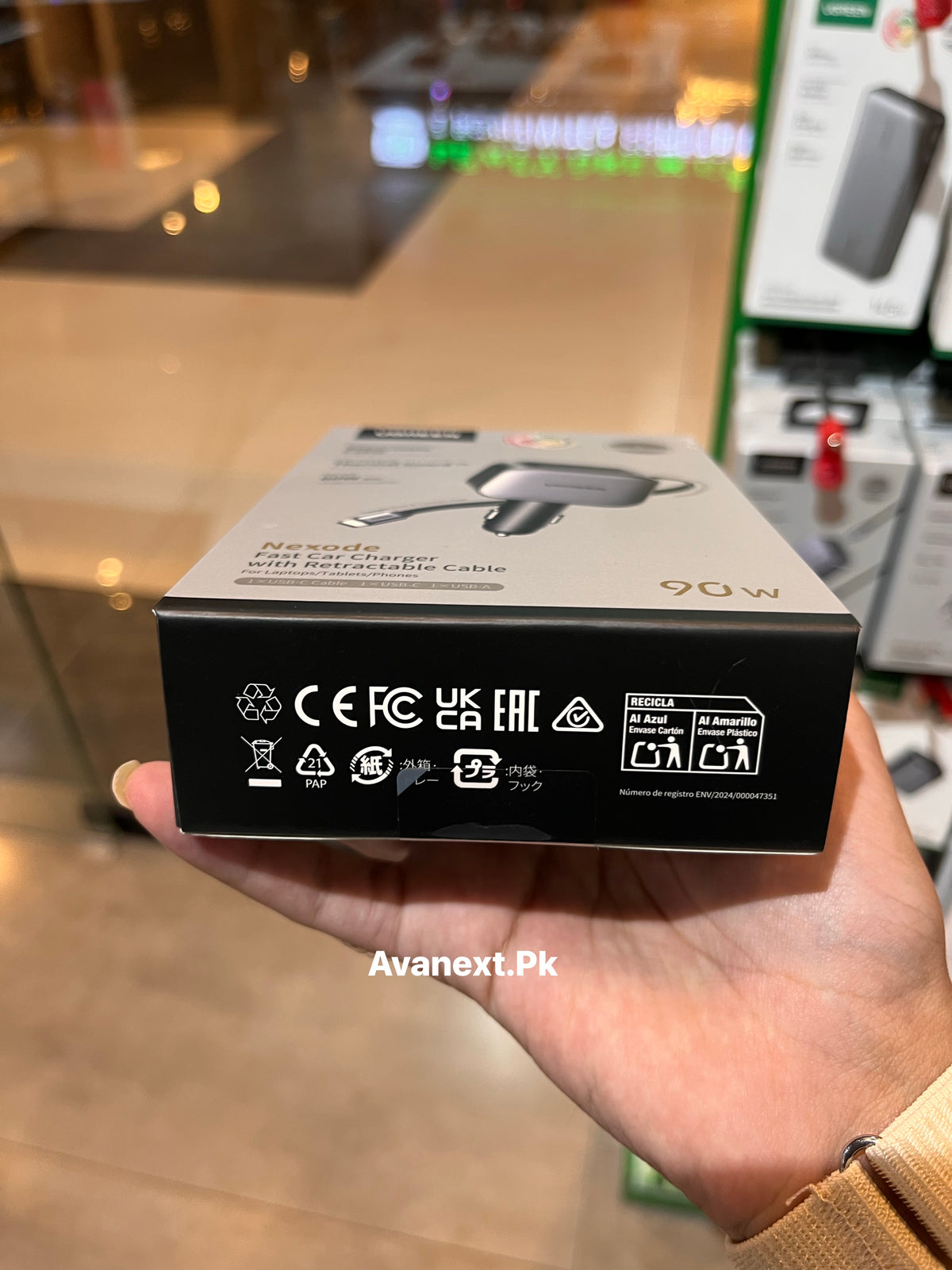 UGREEN Nexode 130W car charger packaging