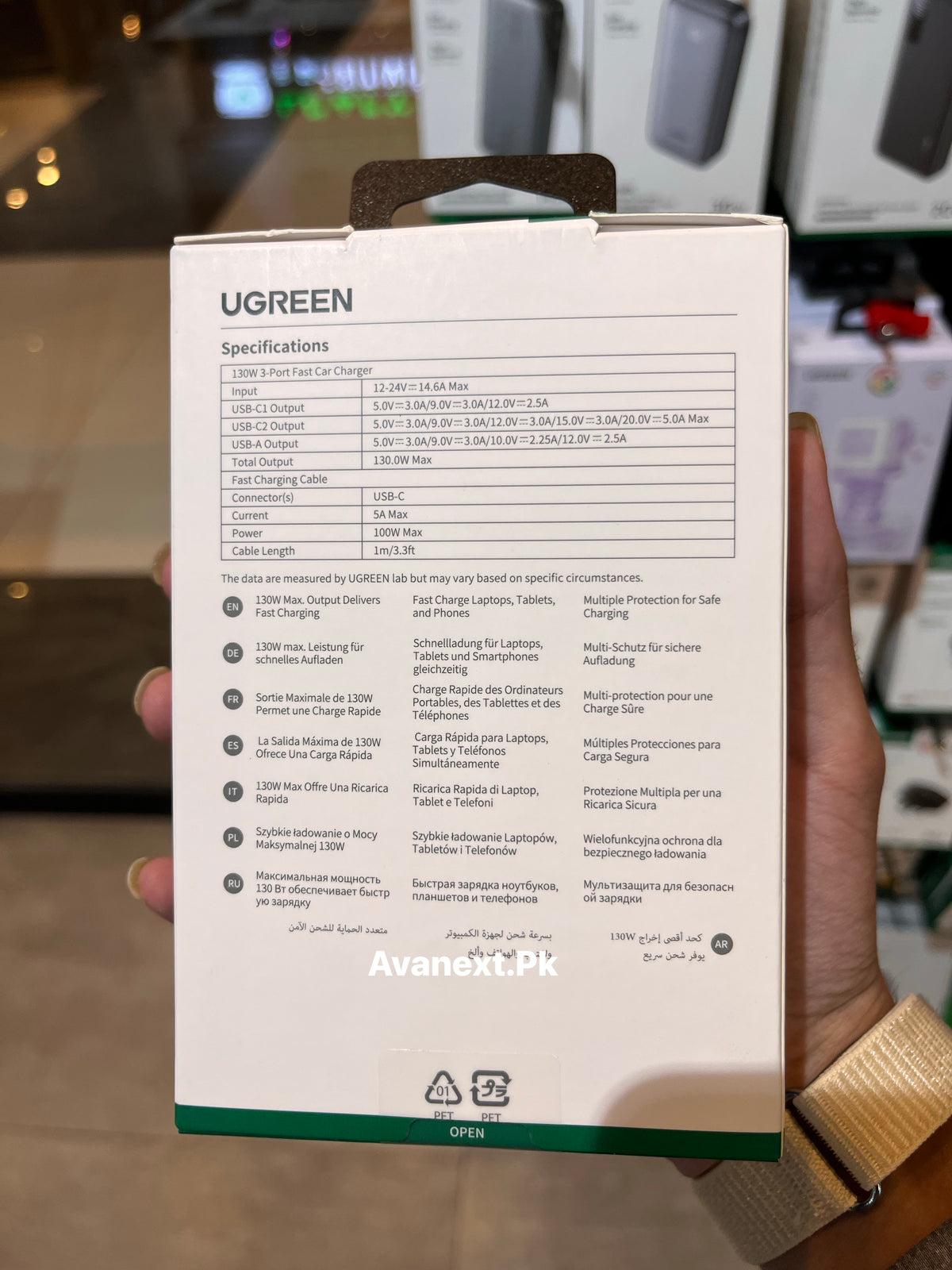 UGREEN Nexode 130W specifications