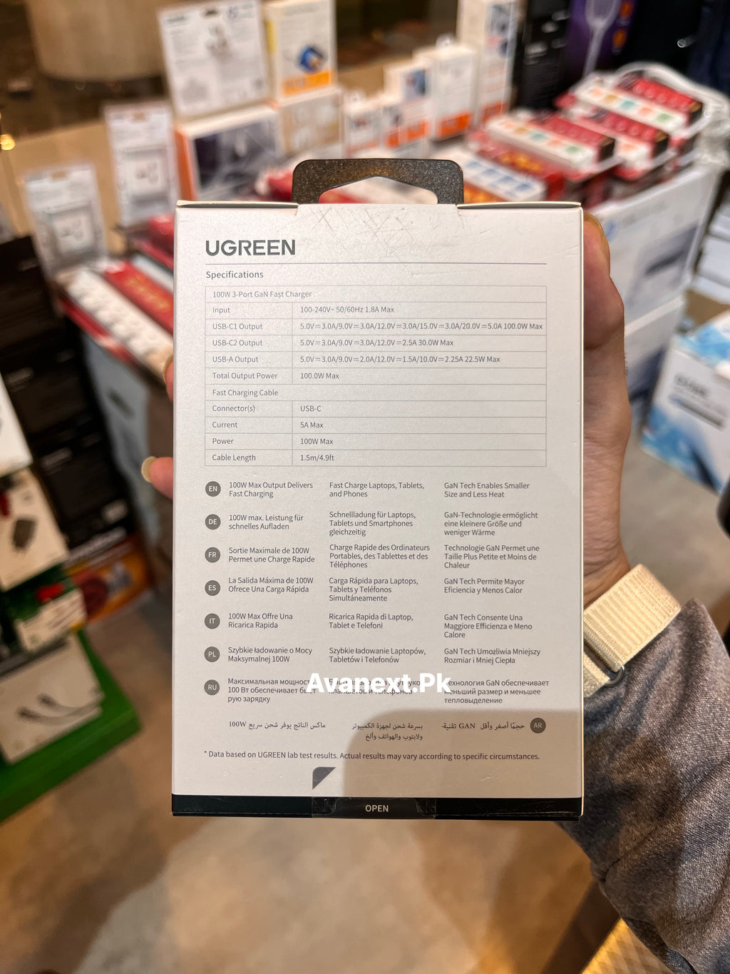 UGREEN Nexode Pro 100W charger specifications