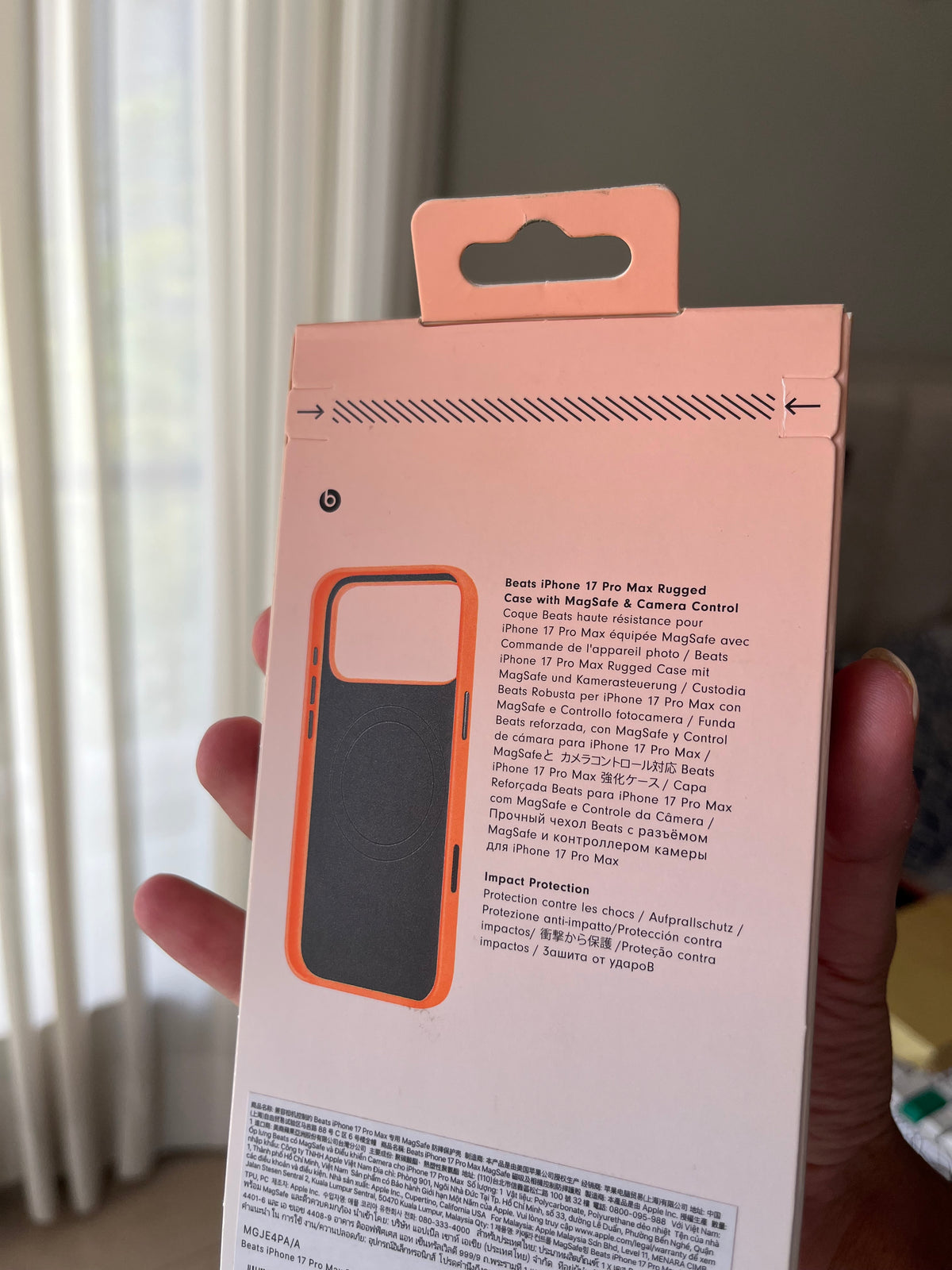 Beats iPhone 17 Pro Max Rugged Case Orange bottom box beats by dr dre Apple Inc Pakistan