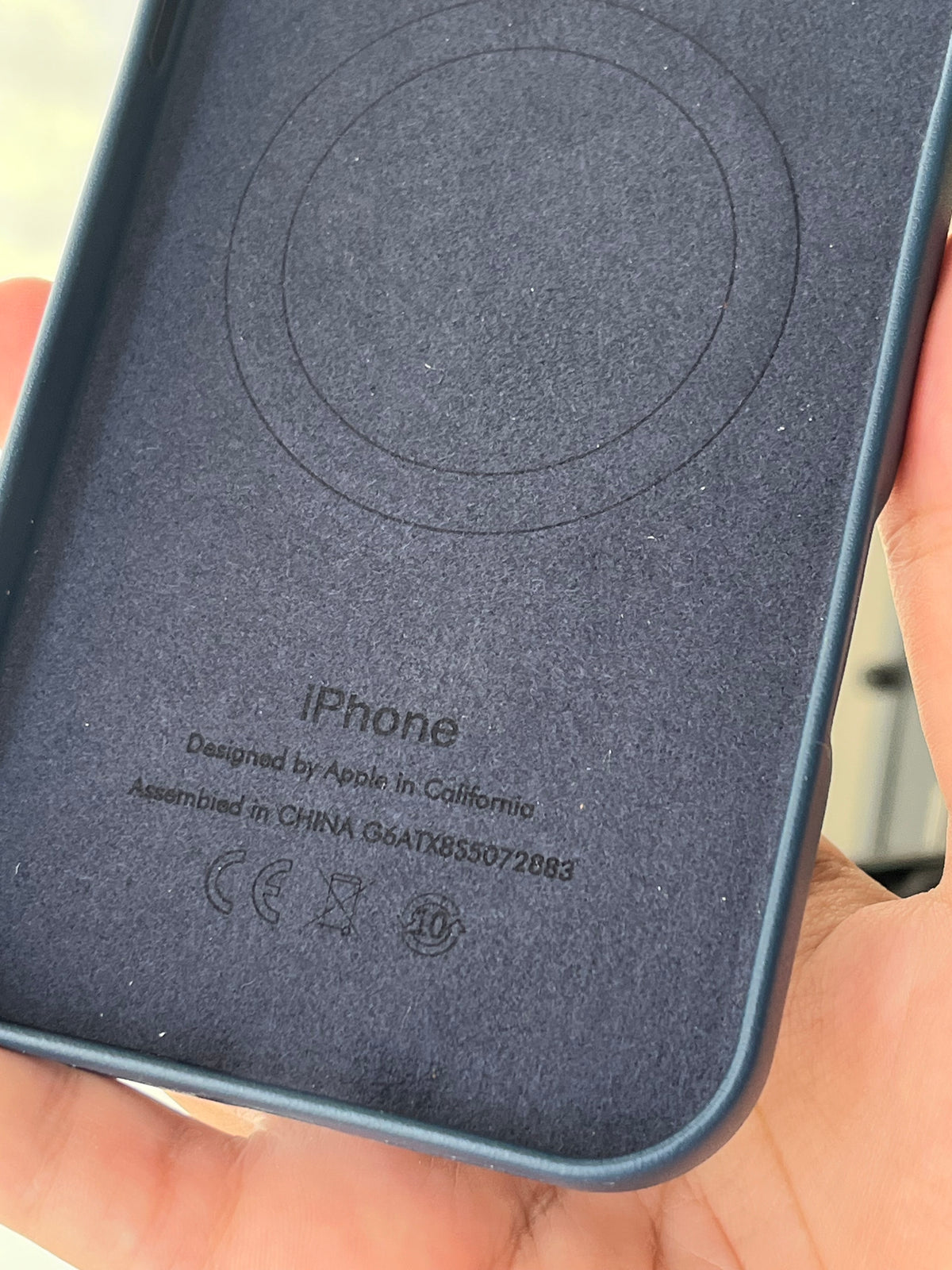 Apple iPhone 17 Pro Max Leather Case MagSafe ring interior Designed by Apple in California