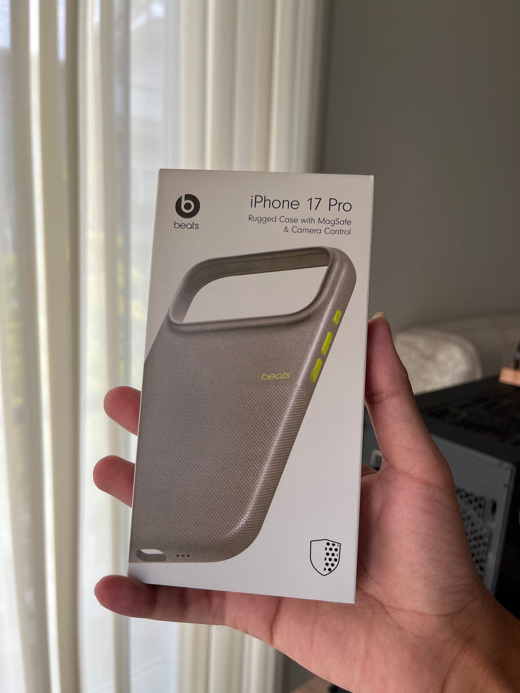 Beats iPhone 17 Pro Rugged Case Cave Grey MagSafe front packaging Pakistan