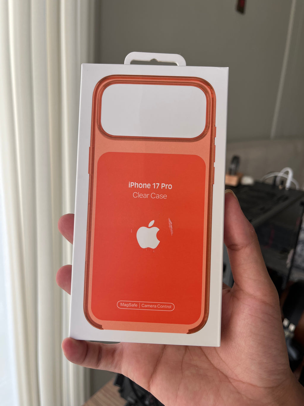 Apple iPhone 17 Pro Clear Case MagSafe original packaging front Pakistan
