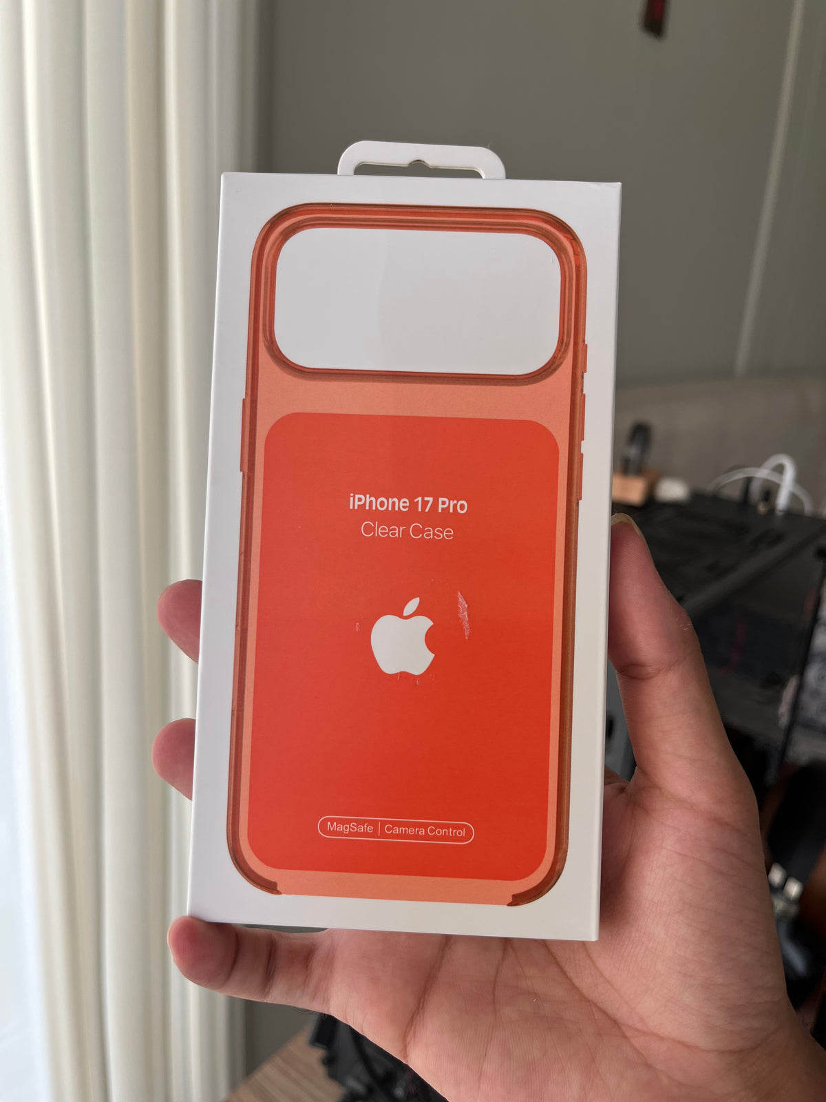 Apple iPhone 17 Pro Clear Case MagSafe original packaging front Pakistan