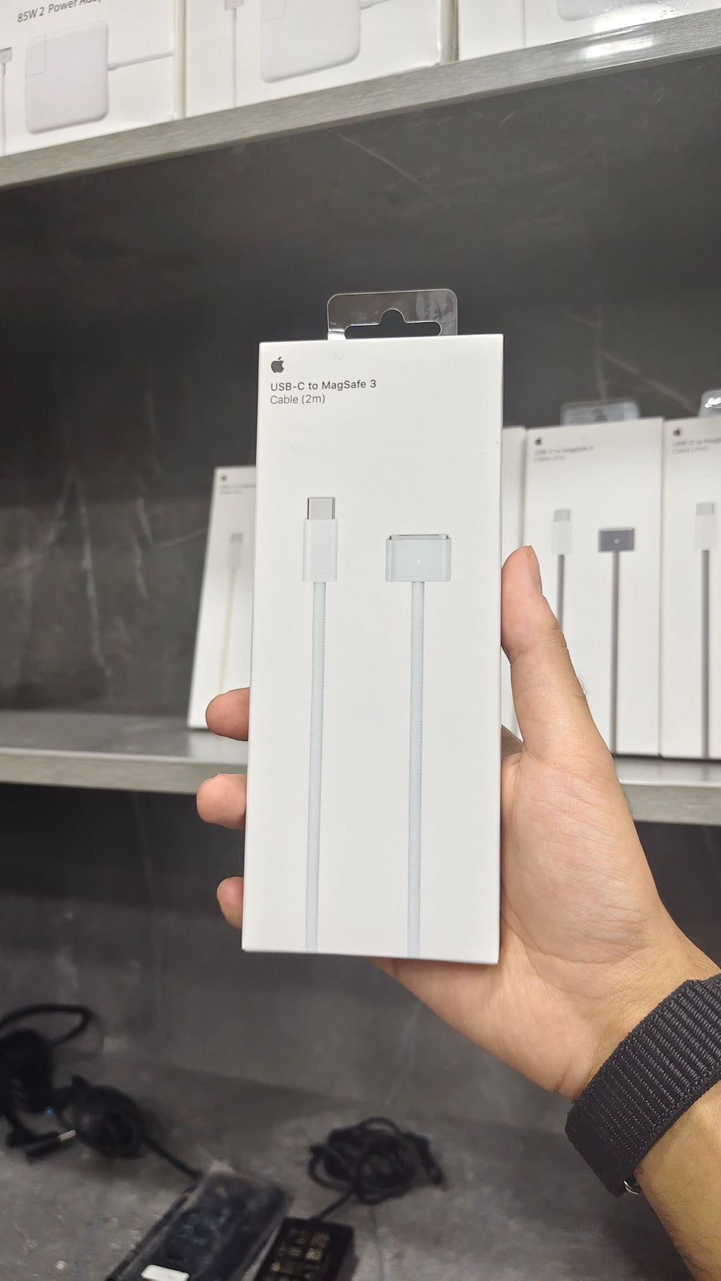 Apple USB-C to MagSafe 3 Cable 2m front view