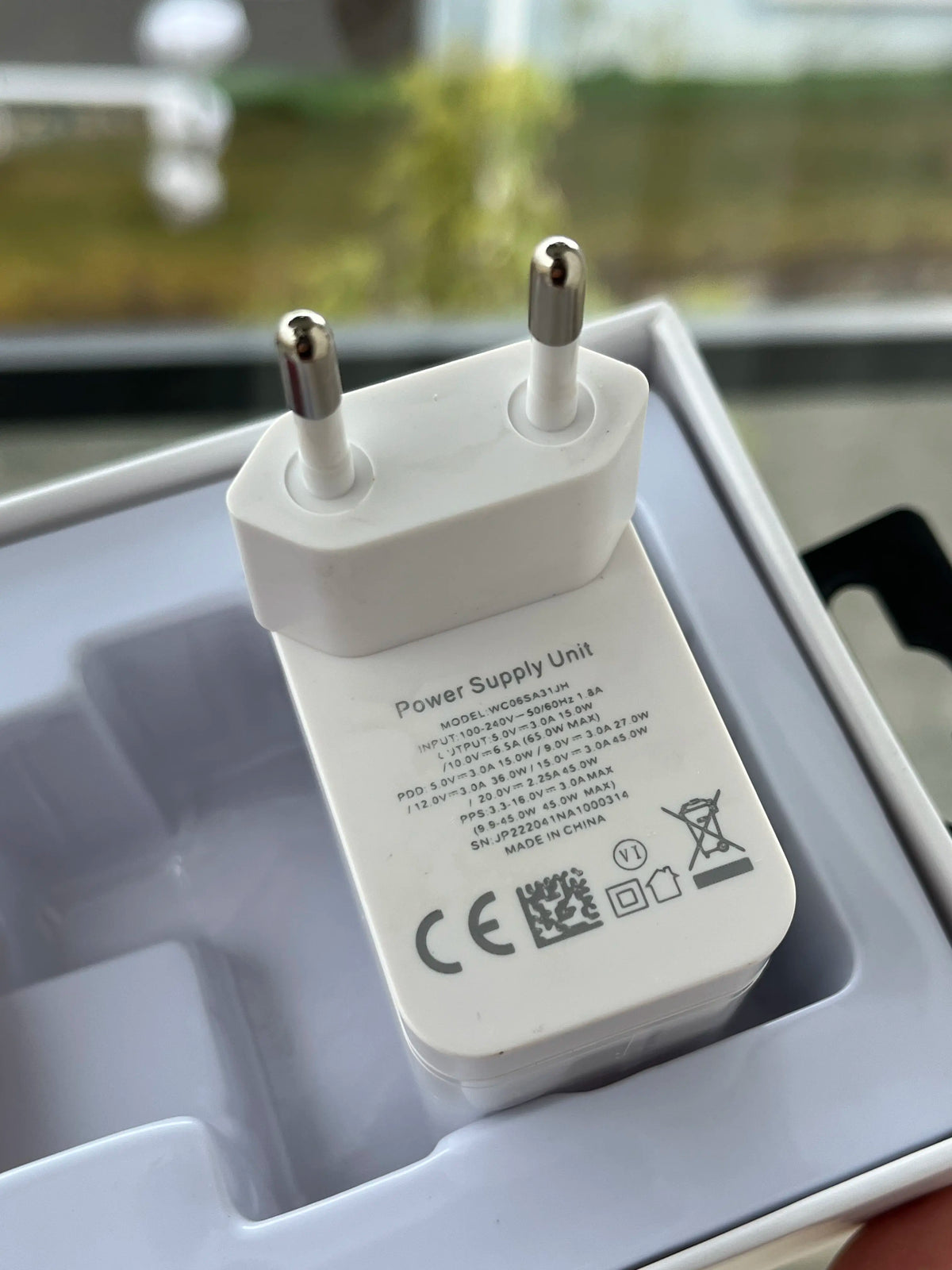 OnePlus Warp Charge 65W SUPERVOOC adapter — packaging and box view Pakistan
