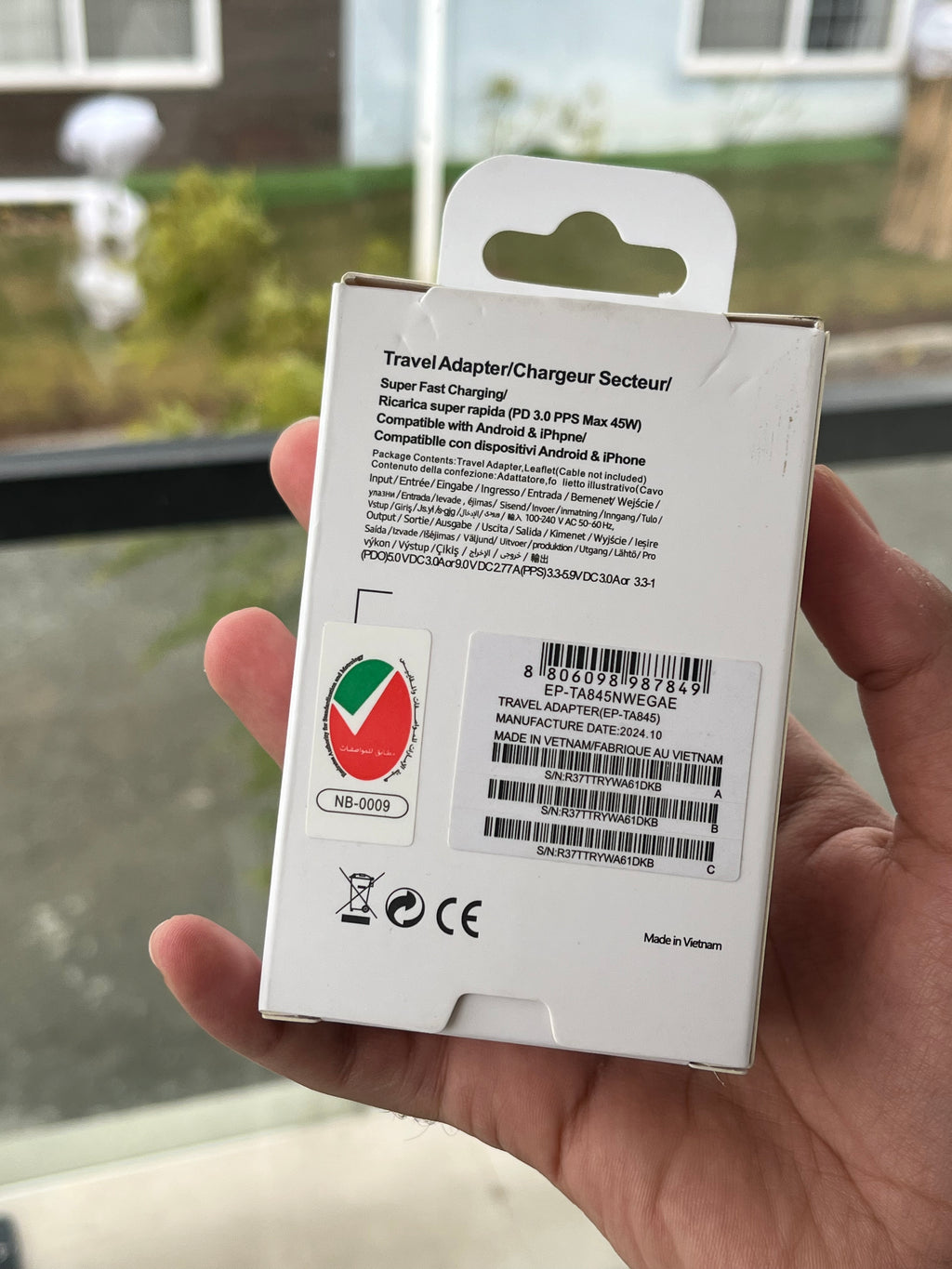 Samsung 45W Fast Charging Adapter | Super Fast Charge | With Bearded Cable 65w