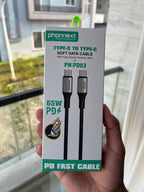 Phonnext 65W Type-C fast charging cable — port and connector detail Pakistan