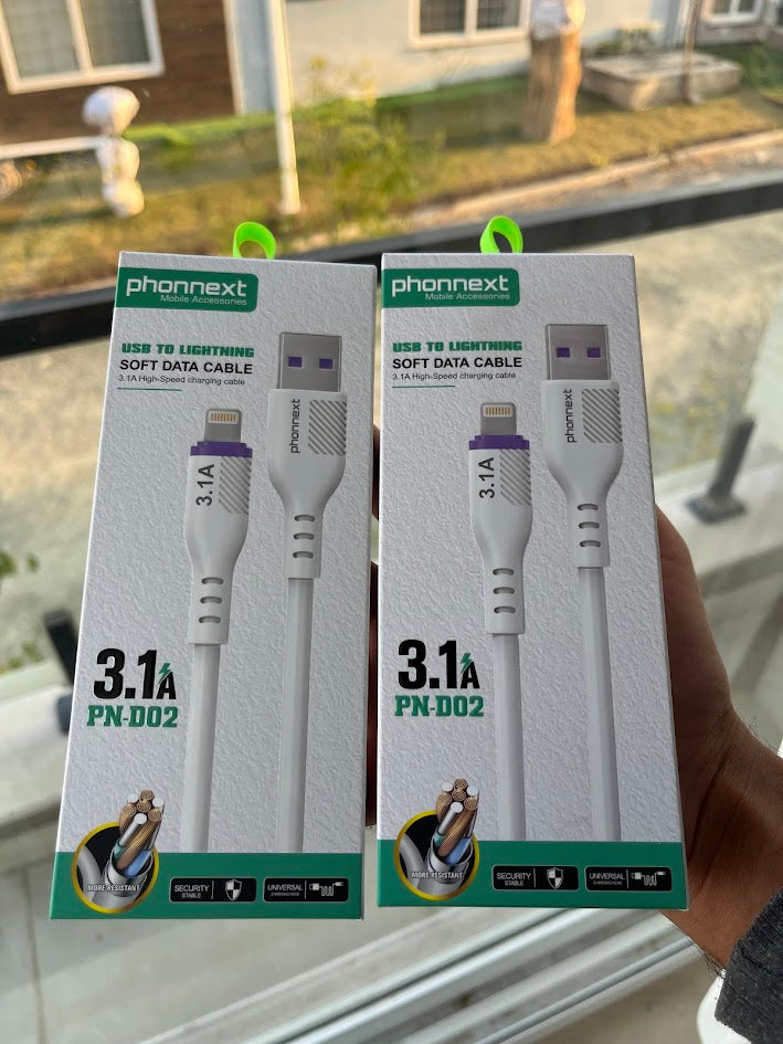 3.1A Fast Charging & High-Speed Data Lightning Cable PN-D02