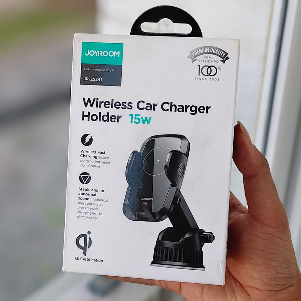 Joyroom JR-ZS241 15W Wireless Fast Charging Car Phone Holder Mount