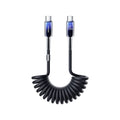 Joyroom S-A43 Coiled Fast Charging Data Cable Type C To Type C 1.5m Black product image in Pakistan | AvaNext.pk