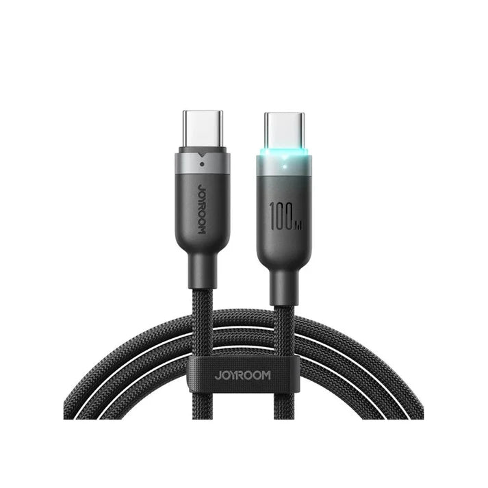 Joyroom S-A63 StarWay Series 100W Auto Power-Off Fast Charging Data Cable (Type-C to Type-C) 1.2m product image in Pakistan | AvaNext.pk