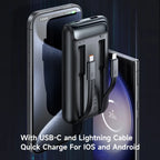 Mcdodo 33W 10000mAh Power Bank with Built-in Cables and Digital Display - MC-0231 - image 3