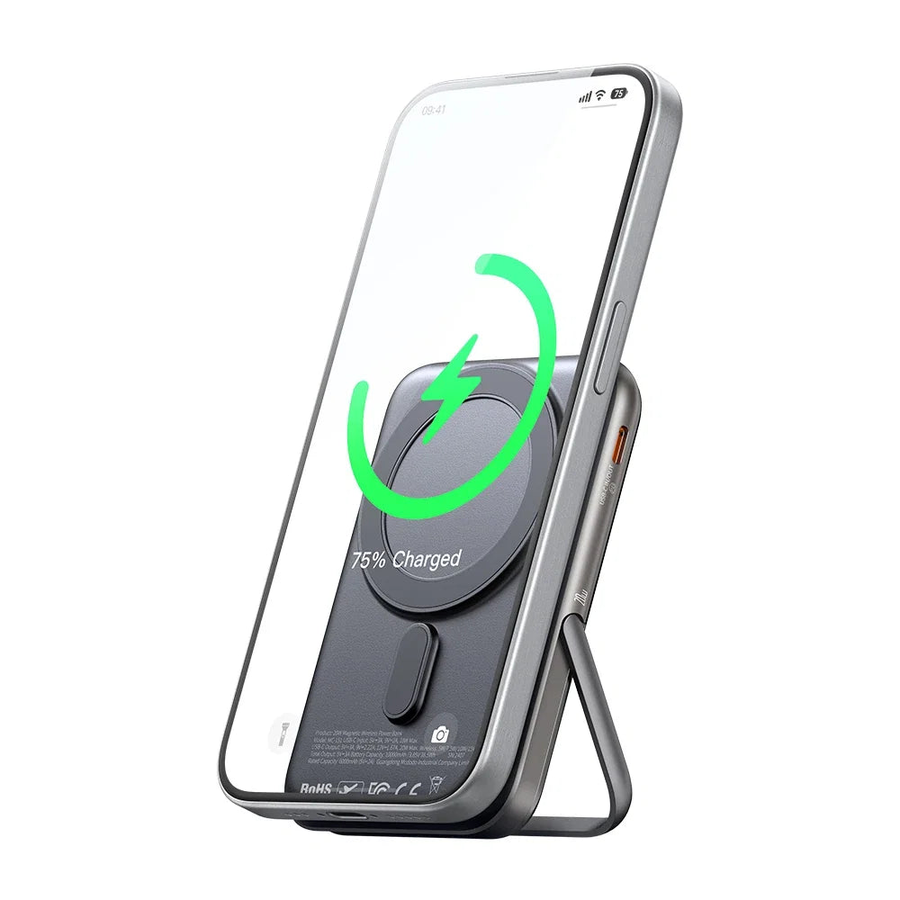 Mcdodo 2-in-1 10000mAh 20W+15W Wireless Power Bank with Foldable Stand - MC-1511 - image 1
