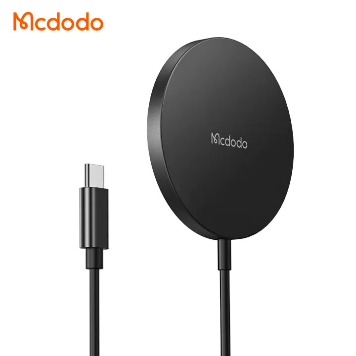 MCDODO Magnetic Wireless Charger Pakistan – 15W MagSafe Style USB-C Charging Puck