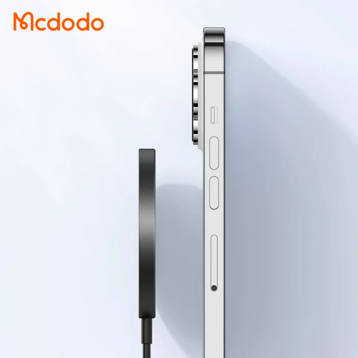 MCDODO Magnetic Wireless Charger Pakistan – 15W MagSafe Style USB-C Charging Puck