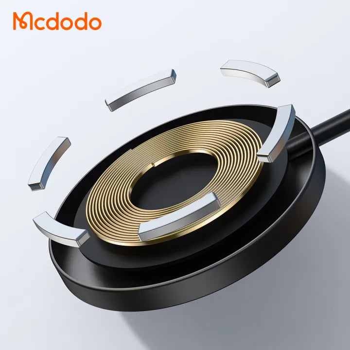 MCDODO Magnetic Wireless Charger Pakistan – 15W MagSafe Style USB-C Charging Puck