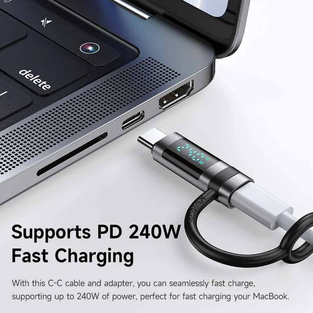 Mcdodo 240W Type-C to Type-C Adapter Connector for Charging and Data Transfer - OT-2620 - image 3