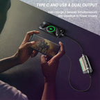 Orashare OT11 transparent mini power bank — in-use lifestyle view Pakistan