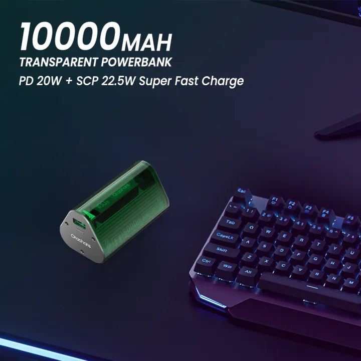 Orashare OT11 Transparent Mini Power Bank Pakistan 10000mAh 22.5W Super Fast