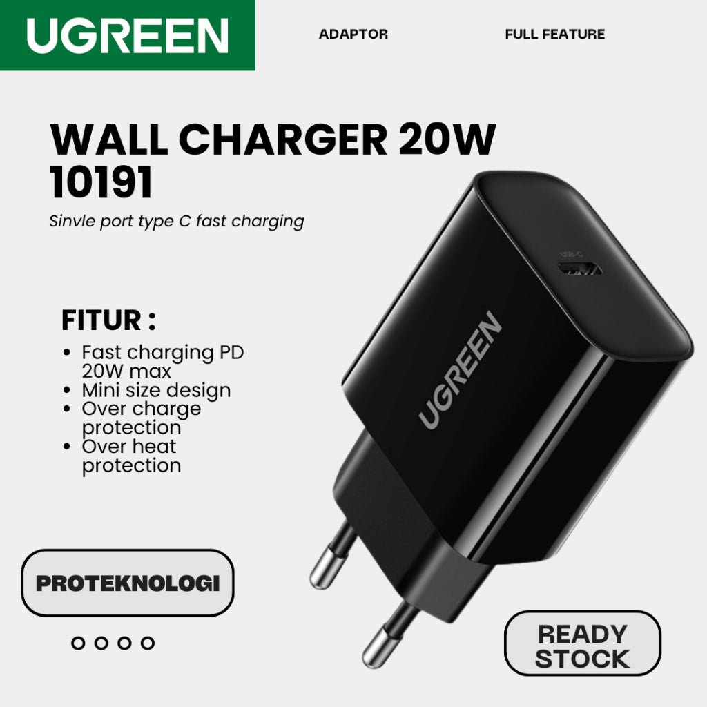 UGREEN 10191 20W USB-C PD charger