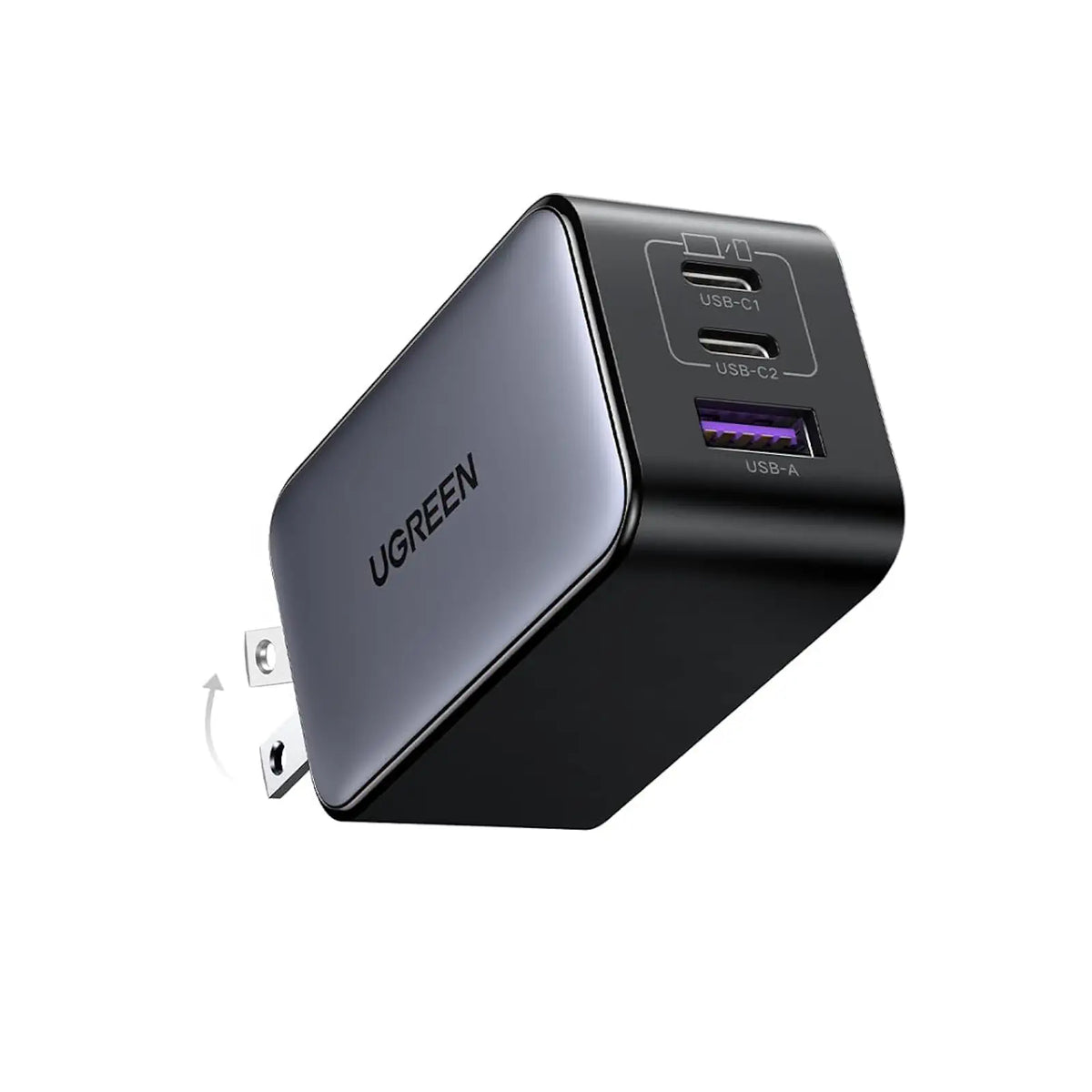 UGREEN 10334 Nexode 65W USB-C GaN 3-Port Wall Charger (US Plug) product image in Pakistan | AvaNext.pk