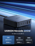 UGREEN 40913 Nexode 200W USB-C GaN 6-Port Desktop Charger