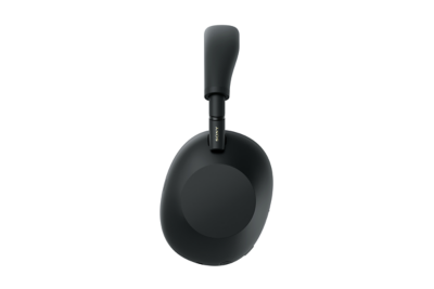 Sony WH-1000XM6 black wireless noise cancelling headphones side view