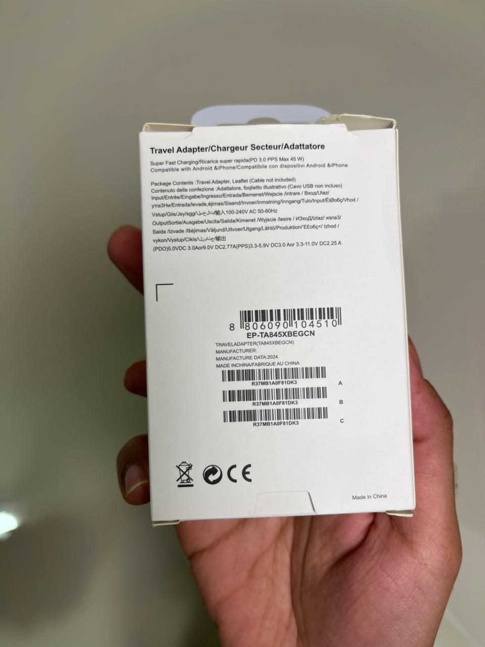 25W Samsung PD Adapter USB-C Super Fast Charger