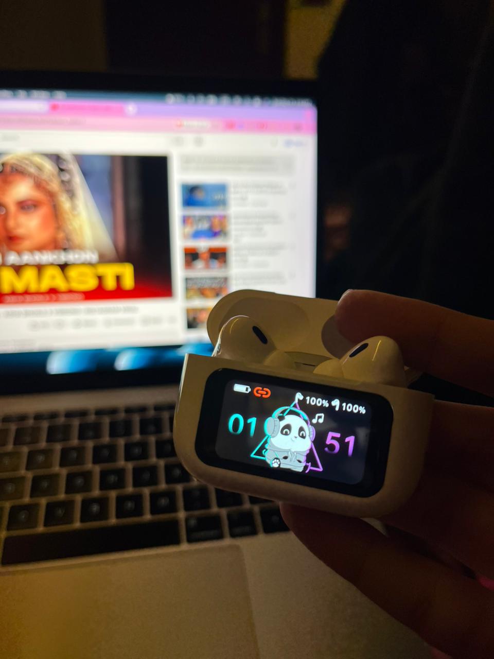 LCD Display Wireless Earbuds (AirPods Pro–Style)