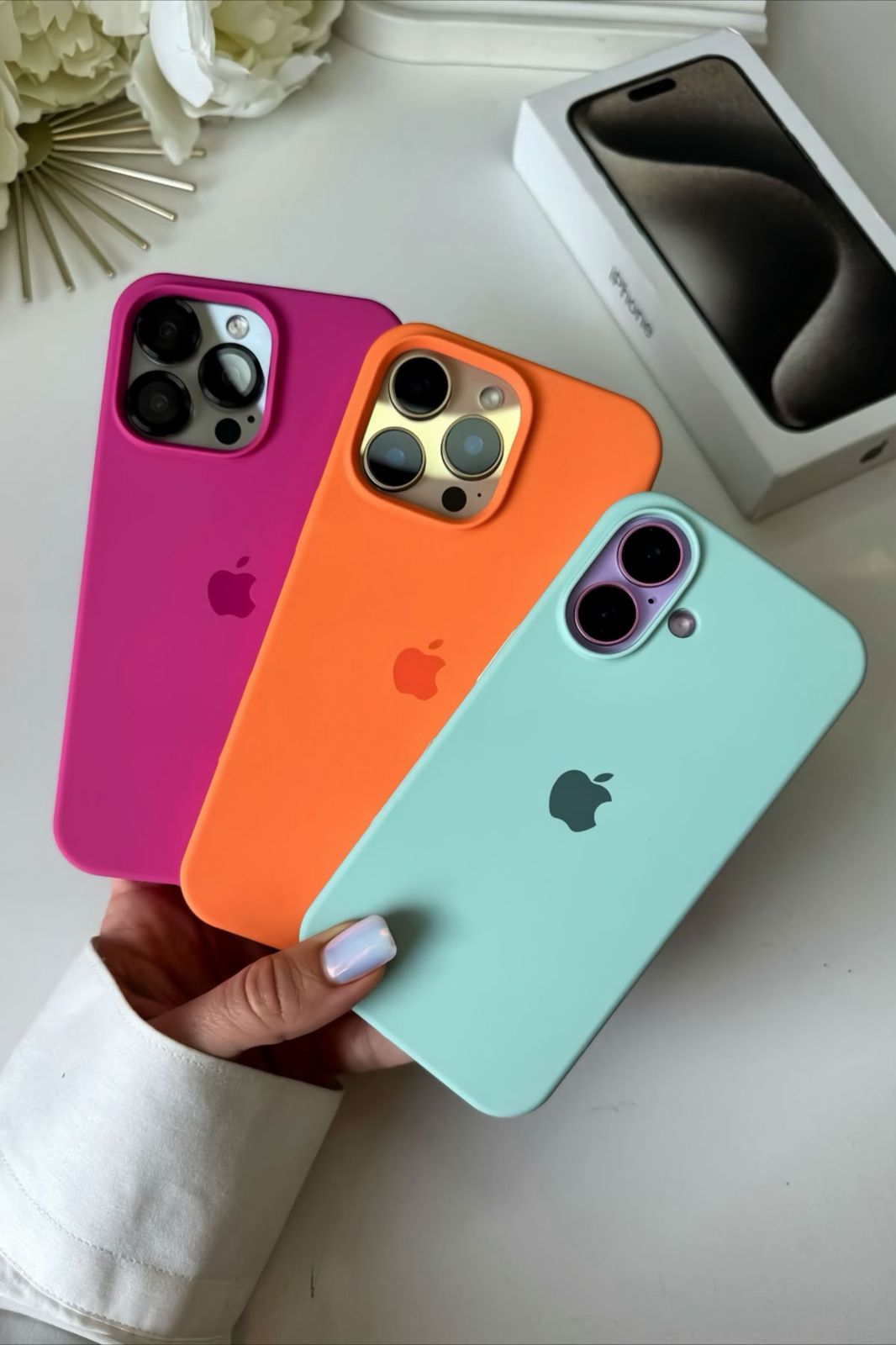 Premium Silicone iPhone Cover – Best Quality  🔥