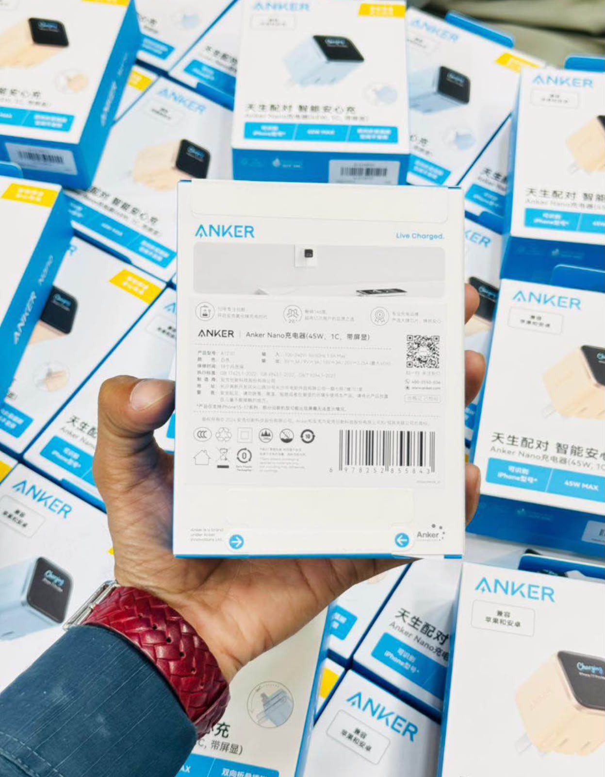 Original Anker Fast Charger Pakistan for iPhone & Android