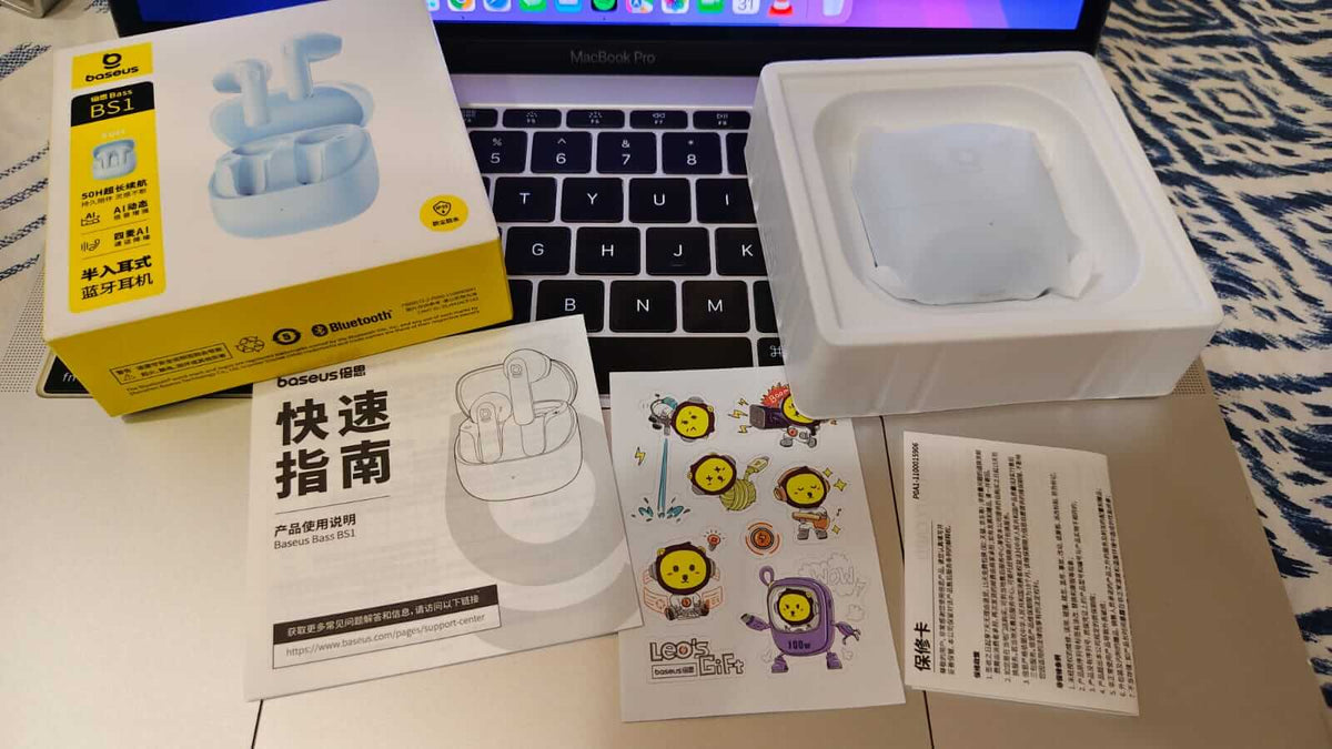 Baseus Bass BS1 NC earbuds — product and packaging view 9