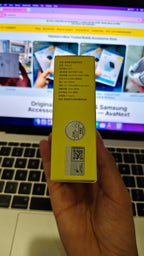 Baseus Bass BS1 NC earbuds packaging — specifications and QR code