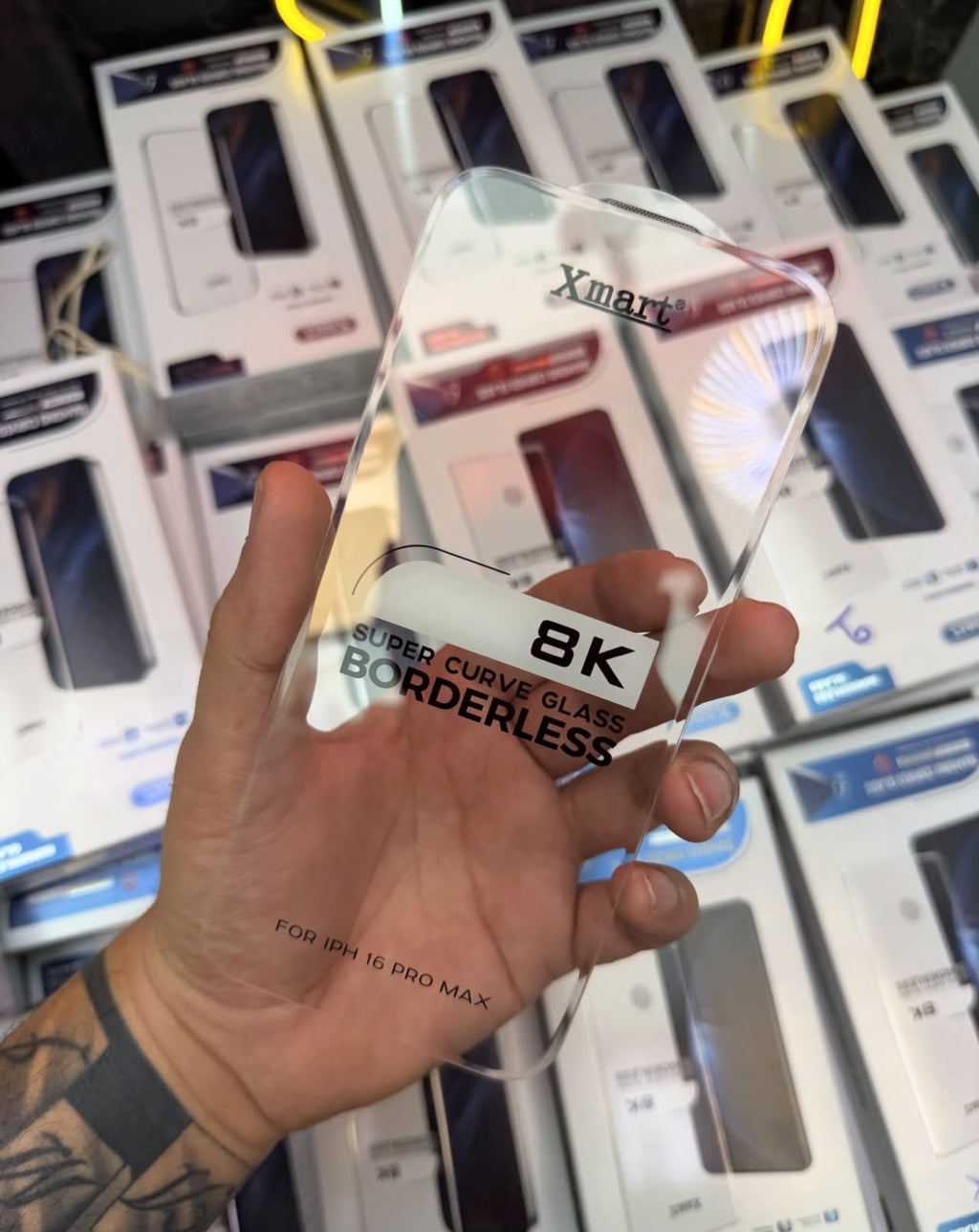 8K Super Curve borderless screen protection accessory for compatible smartphones