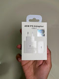 Samsung 45W Fast Charging Adapter | Super Fast Charge | With Bearded Cable 65w