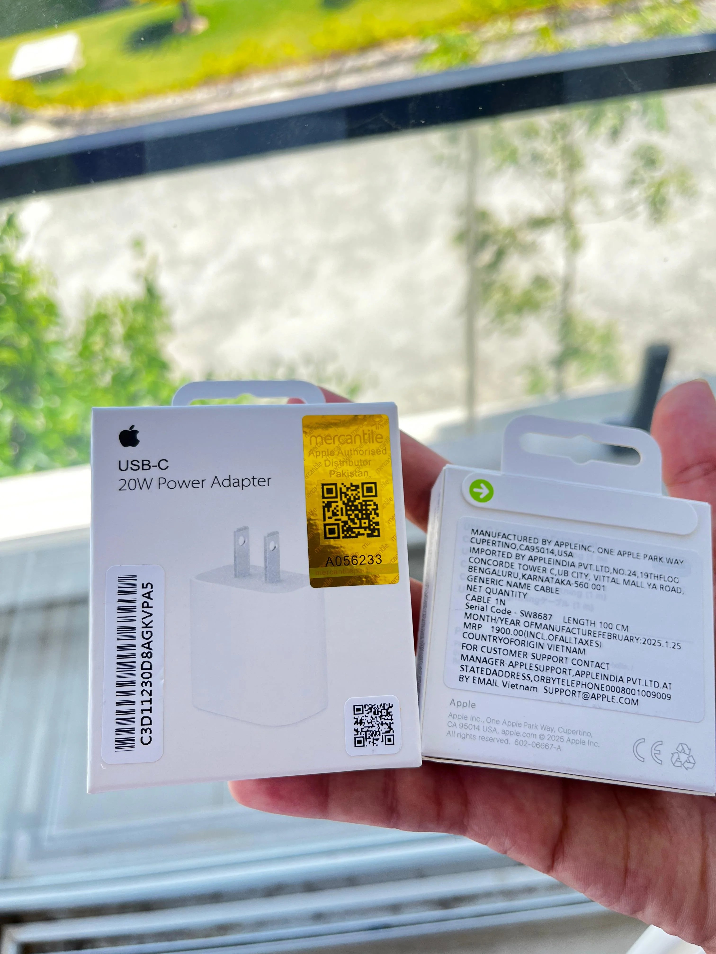 Apple 2-Pin 20W USB-C Power Adapter with FREE Cable