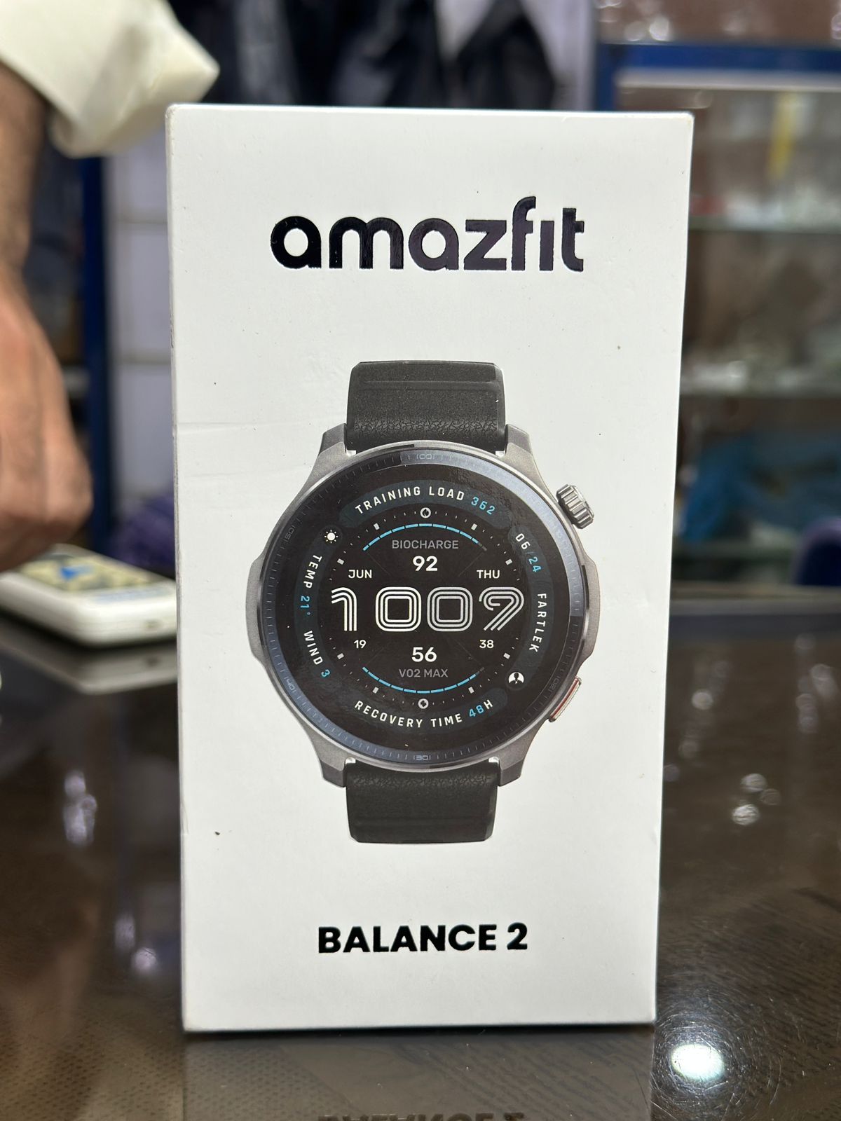 Amazfit Balance 2 smartwatch retail box