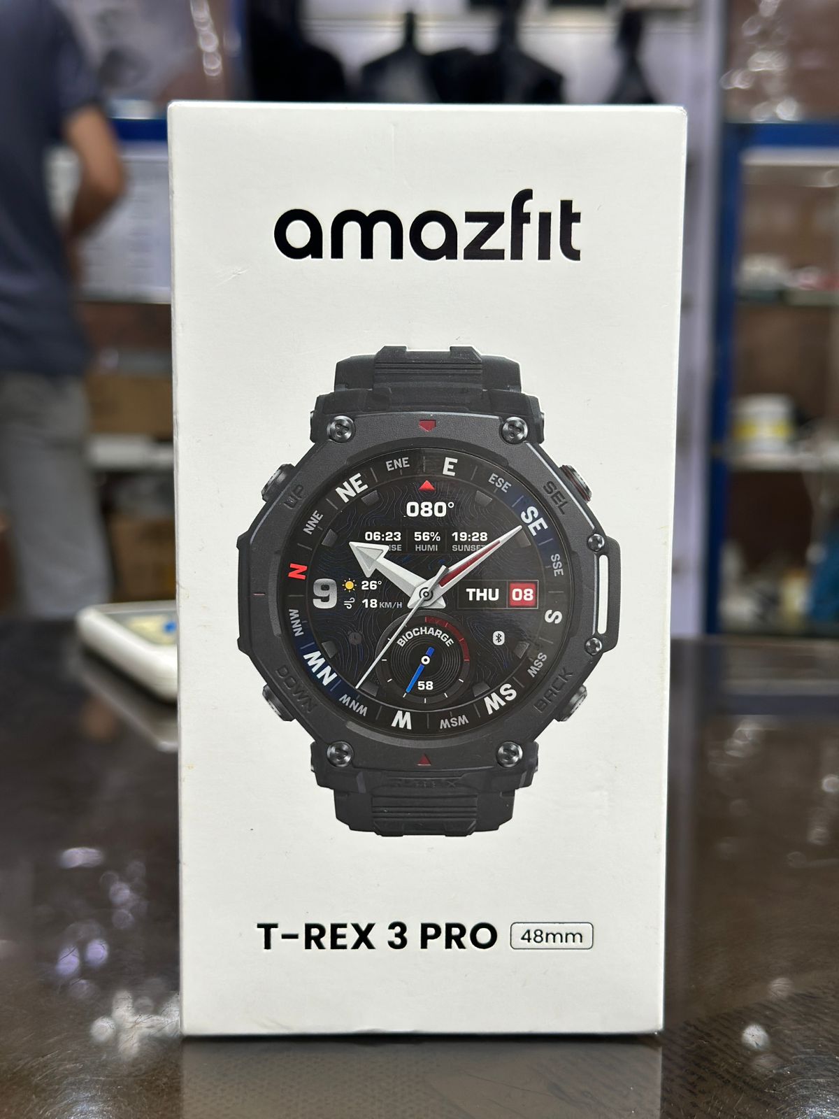 Amazfit T-Rex 3 Pro 48mm smartwatch retail box