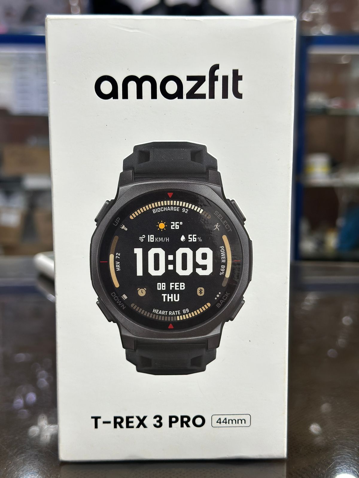 Amazfit T-Rex 3 Pro 44mm smartwatch retail box