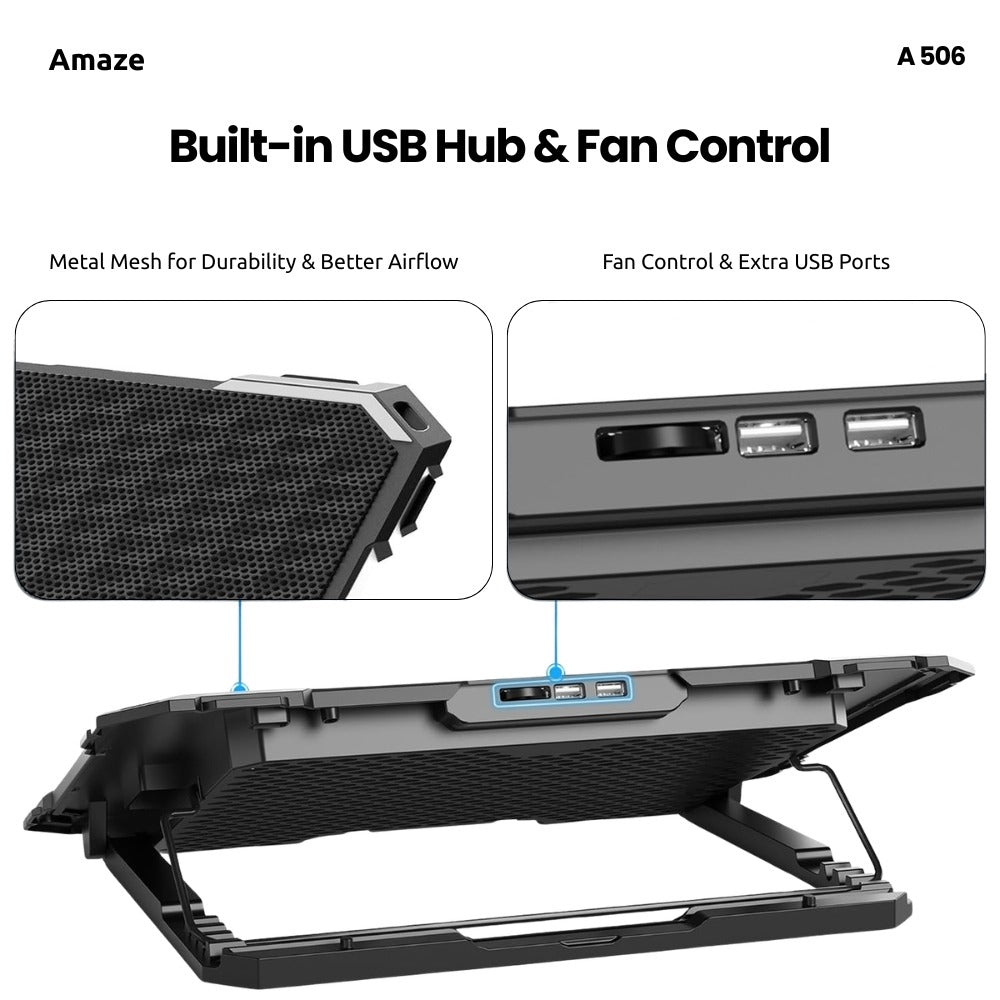 Amaze 6 Fan Laptop Cooling Pad A-506 in Pakistan - image 4