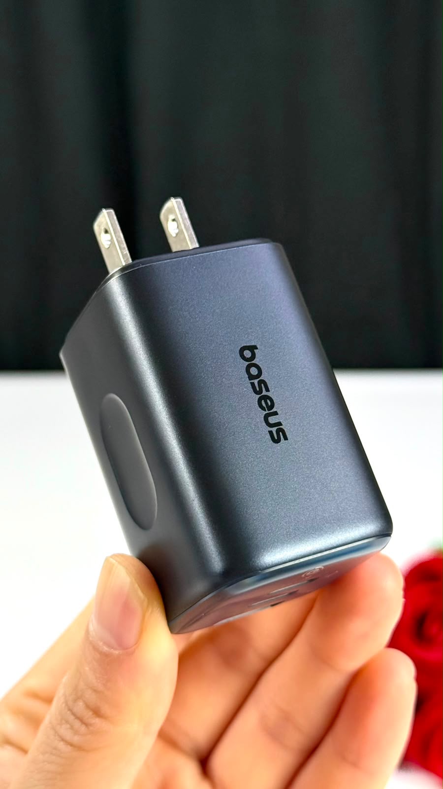 Baseus PicoGo AE11 67W GaN Charger unboxing — charger, box and quick start guide