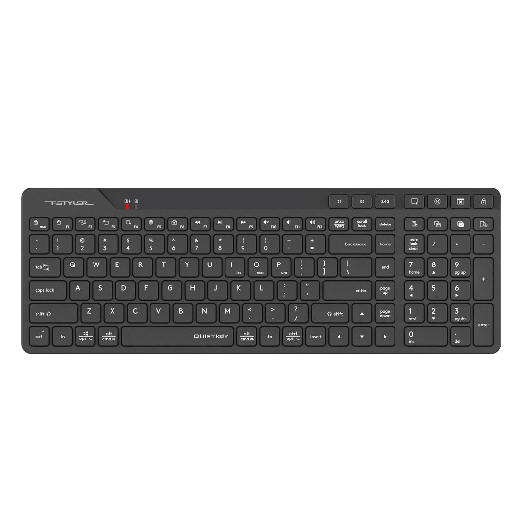 A4Tech FBK27C AS Bluetooth and 2.4G rechargeable wireless keyboard