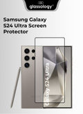 Glassology Screen Protector for Samsung Galaxy S24 Ultra, Full Coverage, 9H Tempered Glass, HD Clarity, Fingerprint ID Compatible for Samsung Galaxy S24 Ultra