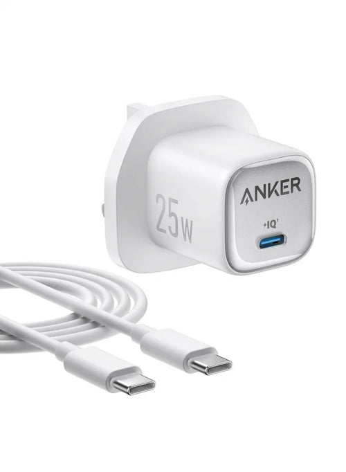 Anker Charger 25W Compact with USB-C to USB-C Cable - B2656