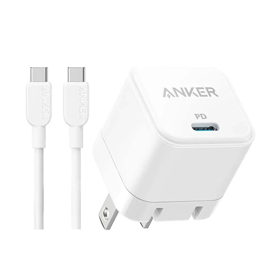 Anker Cube 20W Charger with Type-C to Type-C Cable White - B2149