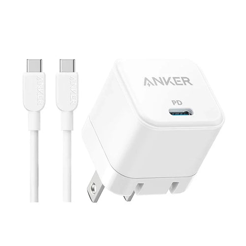 Anker Cube 20W Charger with Type-C to Type-C Cable White - B2149