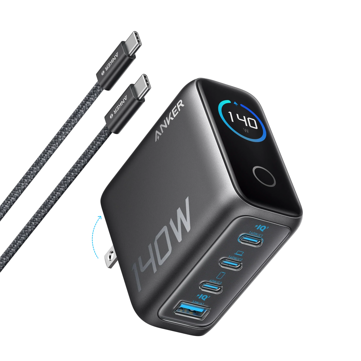 Anker Zolo Charger (140W 4 Ports GaN) - B2697