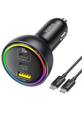 Baseus 152.5W 2C+1U With Type C TO C Cable Car Charger C0205000 price in Pakistan – Baseus